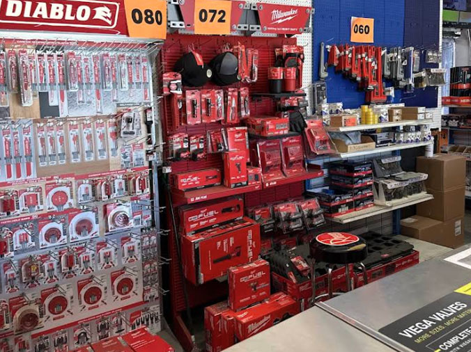 Hajoca Plumbing Supply Kingsport TN interior Ciable tool display
